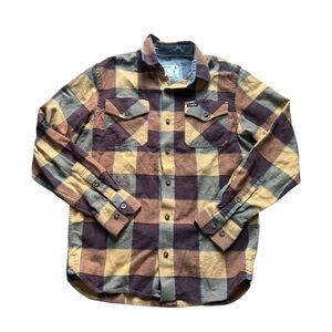 Jetty Breaker Classic Flannel Shirt in Rust S